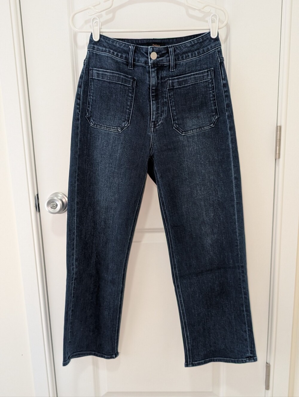 Quince Bella Patch Pocket Jeans - Midnight Blue